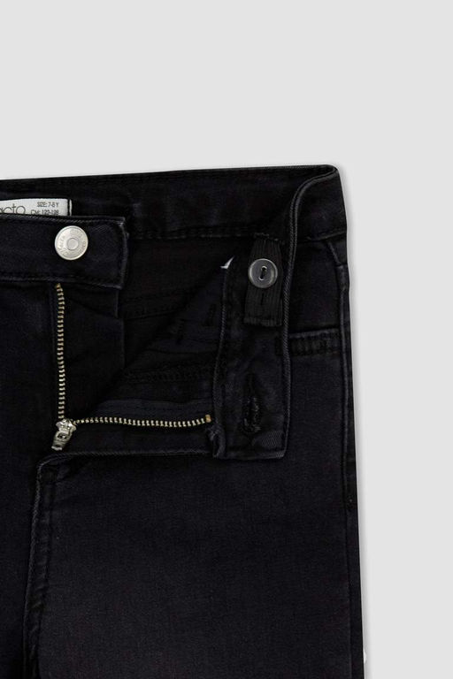 Джинсовые брюки скинни для девочек с эластичной окантовкой - Defacto фото 9