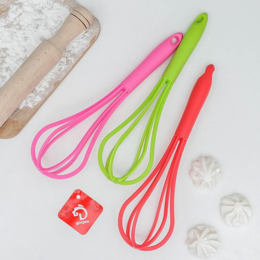 Венчик для взбивания Доляна Радуга, цвет МИКС  фото 3