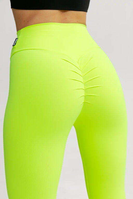 Лосины Scrunch Neon yellow - Forstrong фото 7