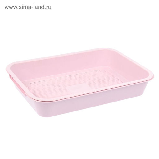 Туалет средний с сеткой 36×26×6.5 см, розовый