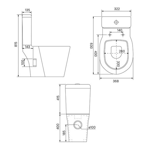 Унитаз-компакт, Calipso, ID CAL2DSEi24
