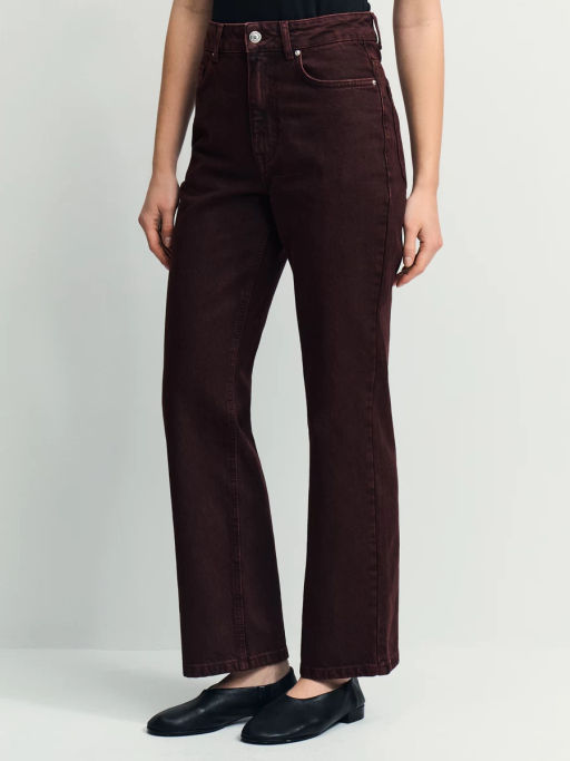 Джинсы straight с высокой посадкой регулярной длины / Zarina