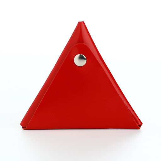 Монетница на кнопке TEXTURA, красная