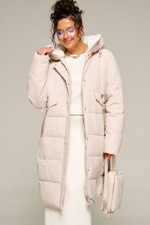 Пальто Beautiful Free 8019 бежевый