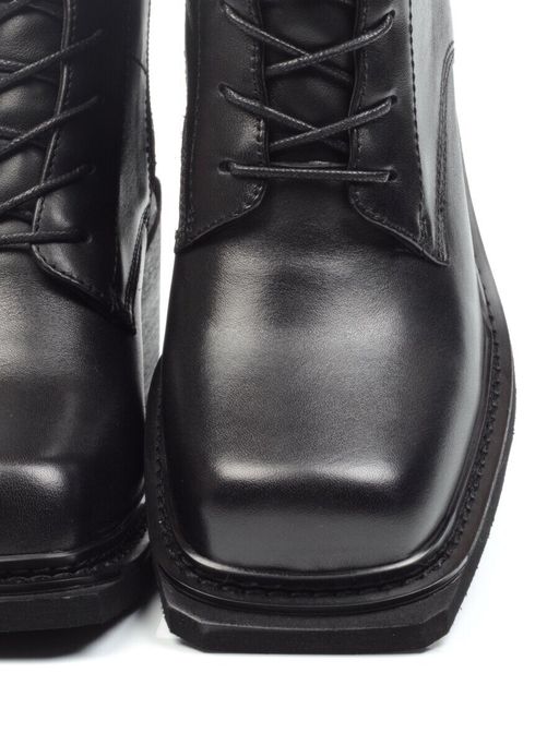 01-E21B-2A BLACK Ботинки демисезонные женские (натуральная кожа, байка) - Фабричный китай фото 16