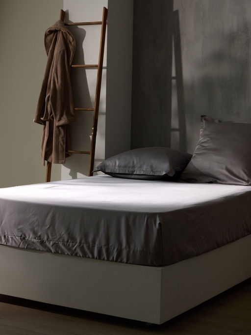 Простыня евро SL Home Tencel, 235260 см, серая, тенсель - Sima-land home фото 8