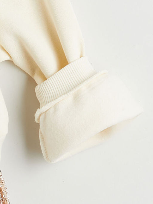 Bisiklet Yaka Payetli K?z ?ocuk Elbise