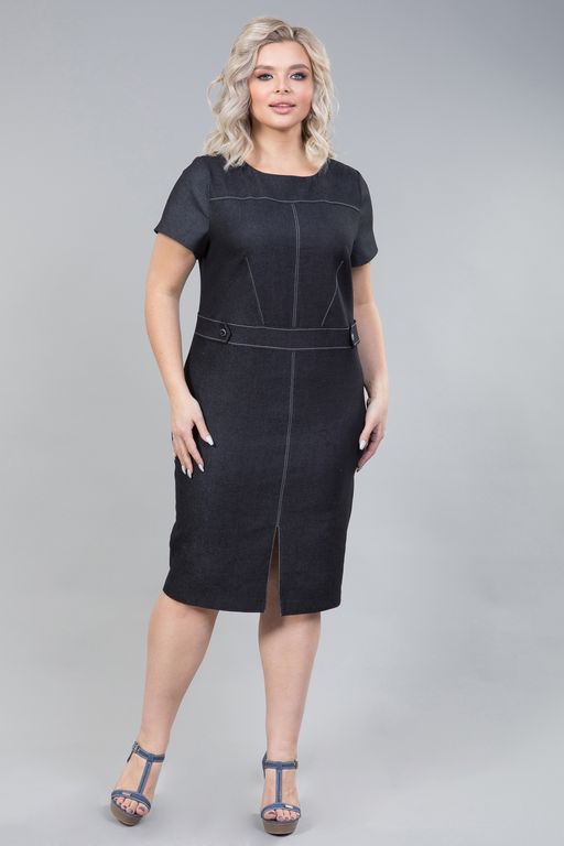 Платье 1239 черный - Novita фото 2