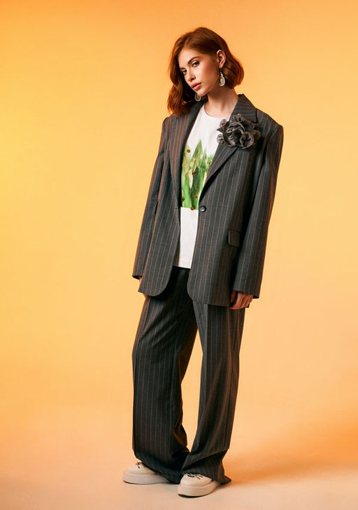 N2414 брюки женские серый - Mozart фото 5