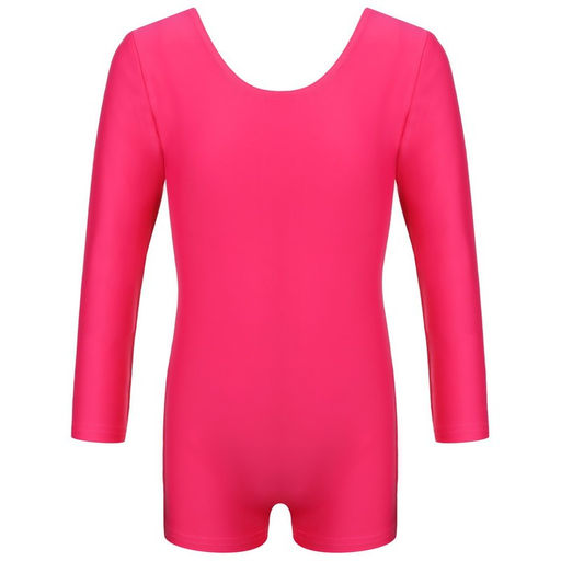 Купальник гимнастический Grace Dance, с шортами, с длинным рукавом, р. 36, цвет малина  фото 9