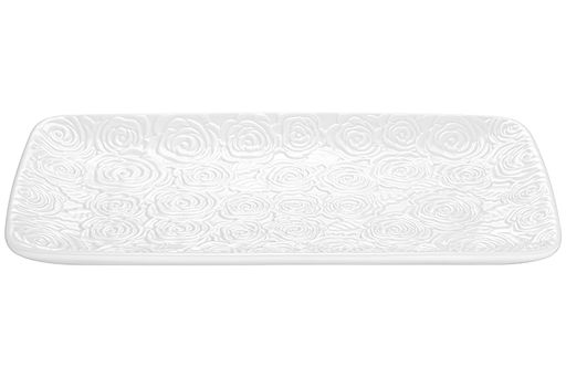 Блюдо прямоугольное 30,5*16,5*2,5 см Розы белое - Elan gallery фото 10