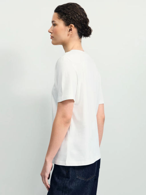 Футболка из хлопка с принтом / Zarina фото 4