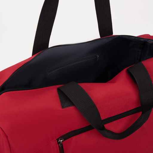 Сумка спортивная на молнии, отдел для обуви, наружный карман, цвет красный - Simaland фото 5