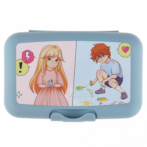 Ланч-бокс пластмассовый ANIME 700мл, 16х10,5х5,5см, цвет микс (Россия) - Домашняя мода фото 3