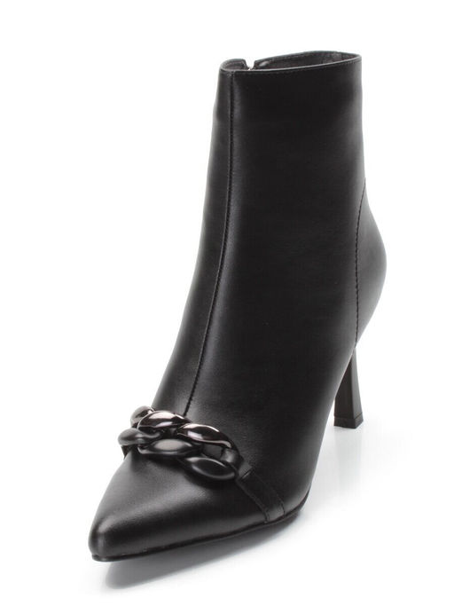 01-PCM343-1 BLACK Ботинки демисезонные женские (натуральная кожа, байка) - Фабричный китай фото 5