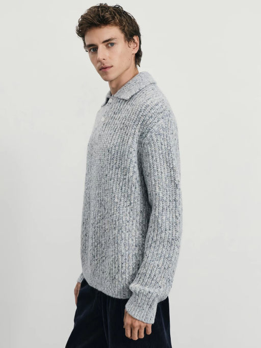 Джемпер с воротником с добавлением шерсти / Zarina