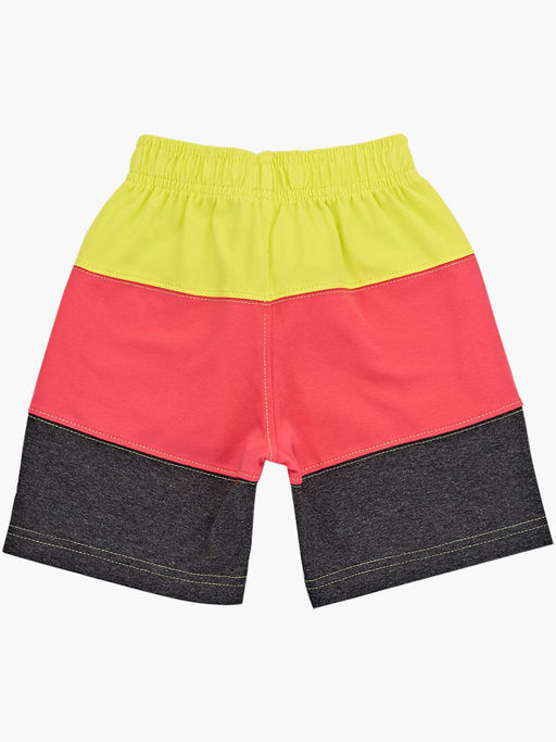 Шорты трикотажные триколор детский сад UD 2928 желт/кор - Mini maxi фото 6