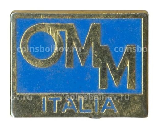 Значок рекламный OMM Italia