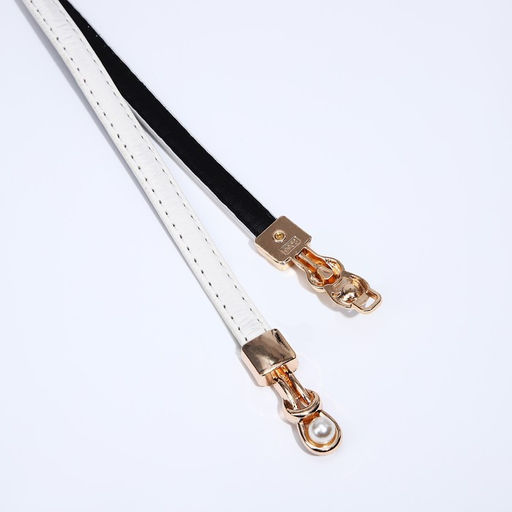 Ремень женский, ширина 1 см, пряжка металл, цвет белый - Simaland фото 2