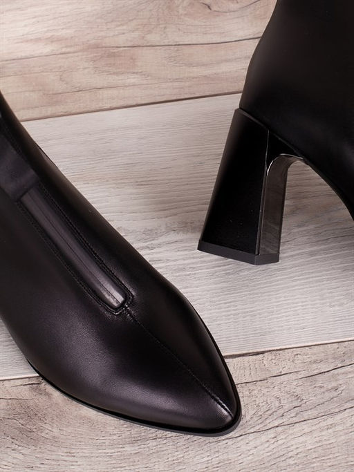 Стильные полусапожки тренд/ Модные ботильоны на удобном каблуке D3035