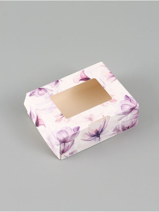 Цена за 5 шт. Коробка подарочная складная «Помни, ты прекрасна», 10×8×3.5 см, с окном