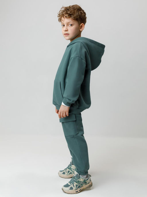 КР 302803/темный малахит к626 джемпер (худи) для мал