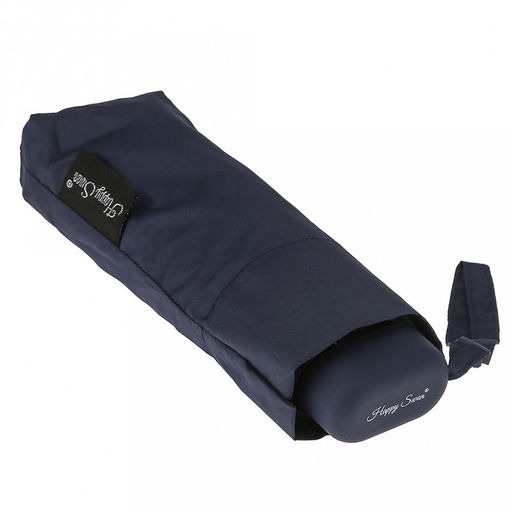 Зонт-мини механический Моно ткань эпонж (полиэстер), 6 лучей, д/купола 88см h50см, 5 сложений, 17см в сложенном виде, механизм против ветра, ручка с покрытием soft-touch, цвет темно-синий, 184гр (Китай) - Домашняя Мода фото 8