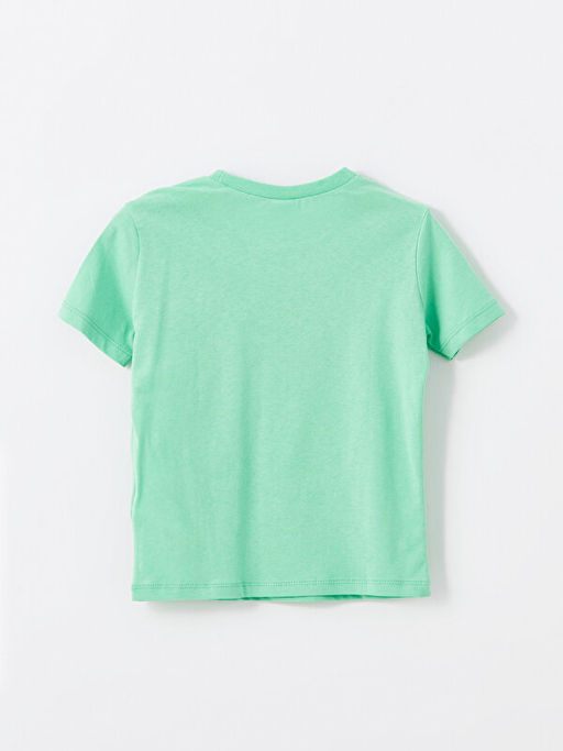 Bisiklet Yaka K?sa Kollu Bask?l? Erkek Bebek Ti??rt - Waikiki фото 3