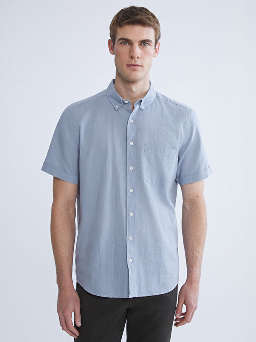 Regular Fit K?sa Kollu Erkek G?mlek