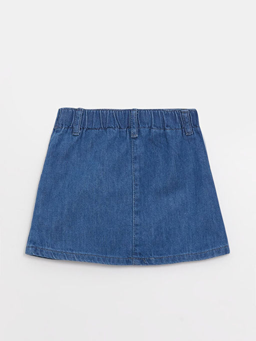 Beli Lastikli Nak?? Detayl? K?z Bebek Jean Etek - Waikiki фото 2