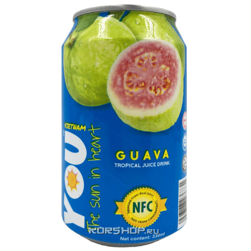 Напиток негазированный с соком гуавы You Vietnam, Вьетнам, 330 мл