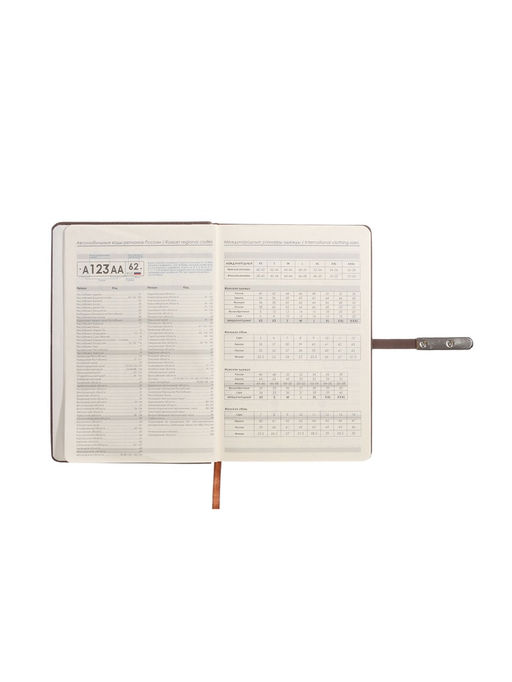 Ежедневник недатированный А5, с хлястиком, 112 листов, в линейку, пвх, коричневый - Simaland фото 6