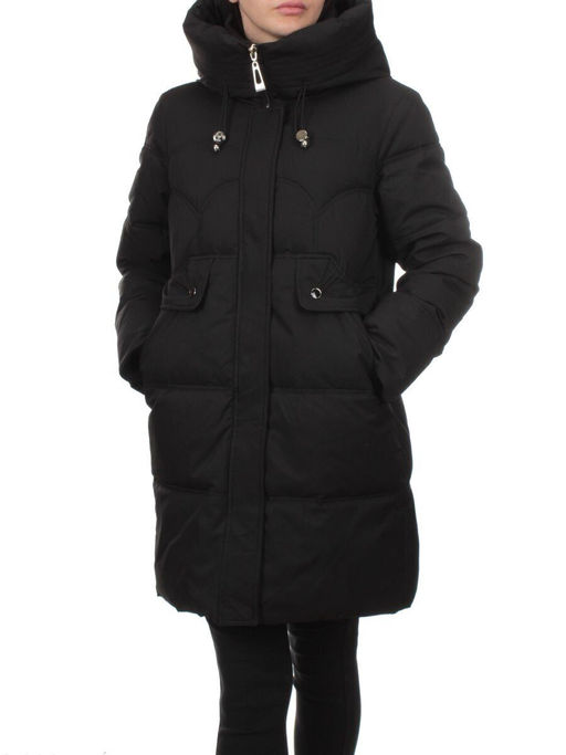 H23-629 BLACK Куртка зимняя женская (тинсулейт)