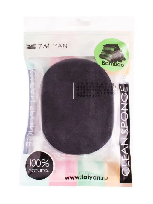 Бамбуковый спонж для лица TaiYan, 1 шт TY-11-04  фото 9