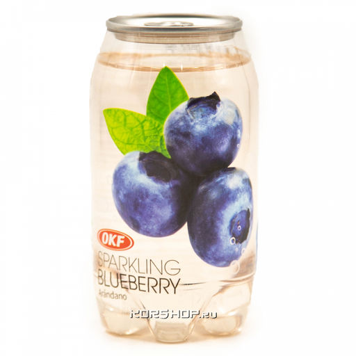 Газированный напиток Голубика Sparkling OKF, Корея, 350 мл