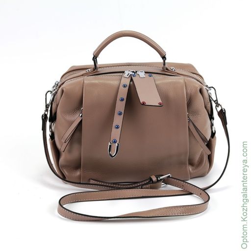 Женская кожаная сумка 8802 Пинк - Cidirro фото 2