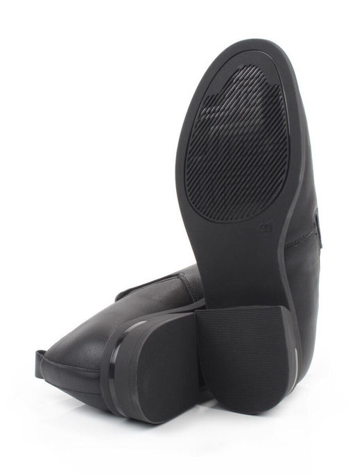 03-M47-20 BLACK Лоферы женские (натуральная кожа)