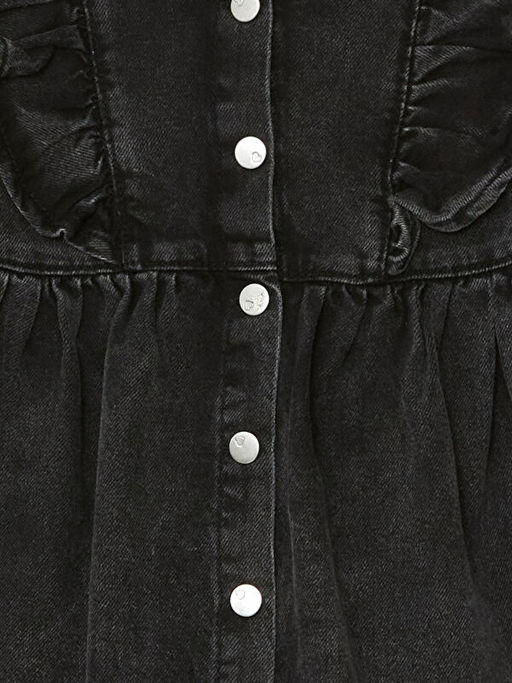 Basic Uzun Kollu K?z Bebek Jean Elbise - Waikiki фото 2