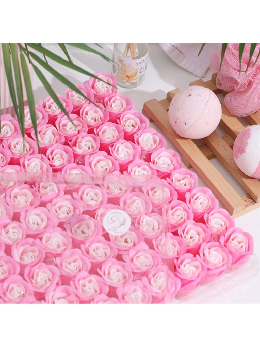 Розы мыльные, бело-розовые, набор, 81 шт. - SB BEAUTY фото 4