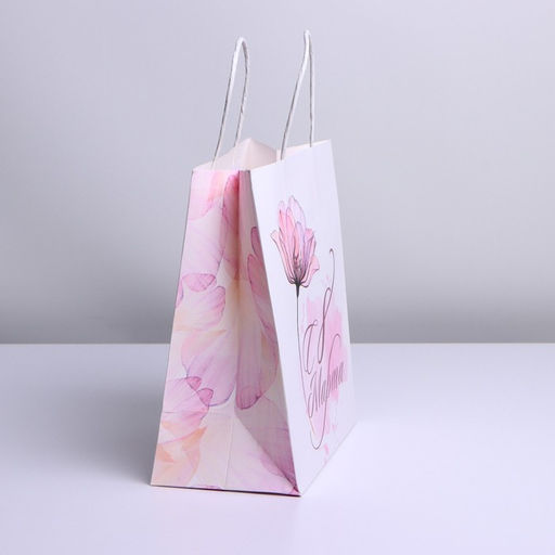 Цена за 2 шт. Пакет подарочный крафт, упаковка, 8 марта, 22?25?12 см