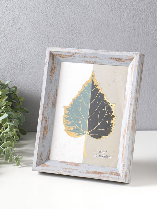 Фоторамка пластик 15х20 см "Прованс" серо-голубой 23,7х18,8х3 см