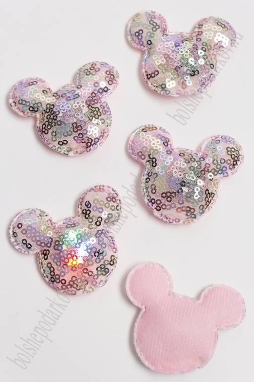 Патч с пайетками "Мультик" 6*5,3 см (5 шт) SF-3165, разноцветный УЦЕНКА