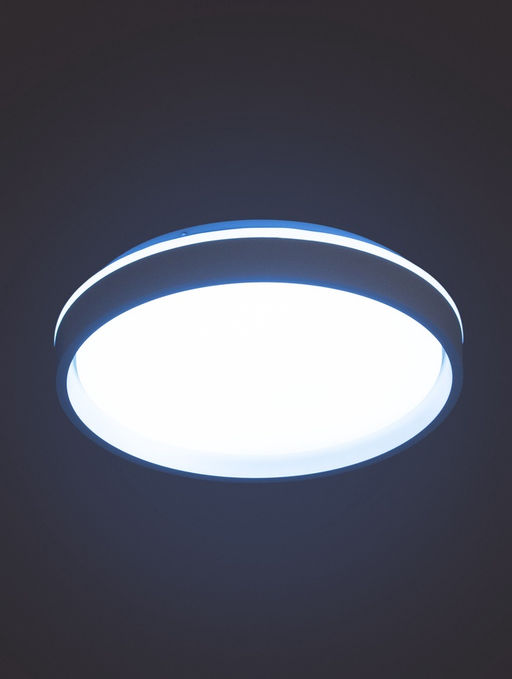 Люстра LED FZ601, 3000-6500К+RGB, 46 Вт, d=39 h=8 см, с ПДУ, белый