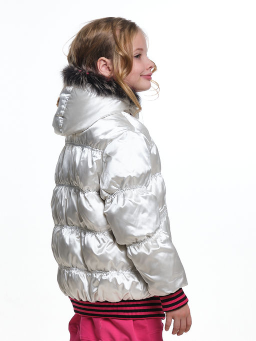 Куртка пуховая для девочки 33-5050 черный - Mini maxi фото 6