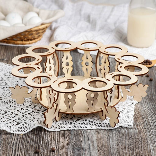 Подставка для яиц пасхальная, 12 ячеек, 26?26?15 см - Доляна фото 2