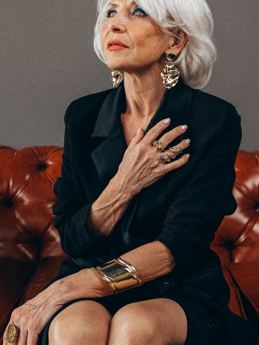 Браслет манжета «Изгиб», d=6 см, цвет золото