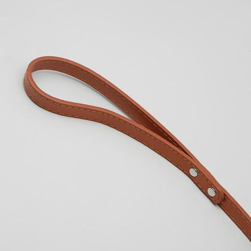 Поводок Основа 120 х 1,5 см, коричневый - Пижон фото 3