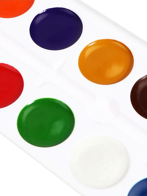 Акварель Calligrata, 12 цветов, без кисти, картон, МИКС