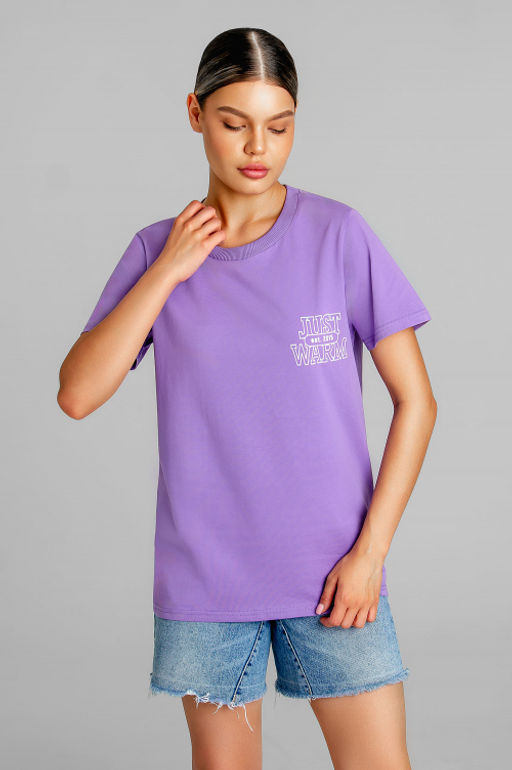 Арт. 3175 Футболка женская 44-52 (5 шт) Цвет:лила - Калинка фото 10
