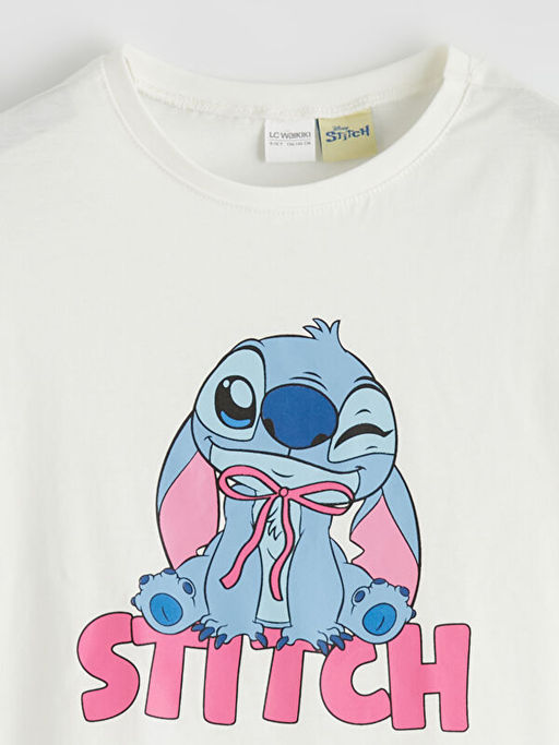 Stitch Bask?l? K?z ?ocuk Pijama Tak?m